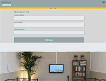 Tablet Screenshot of pensionfacundo.com